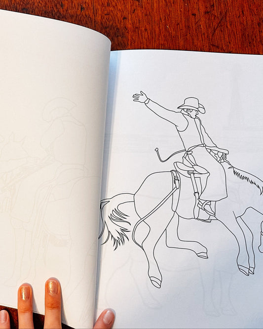 Ranching Just Coloring Inside Coloring Book Page