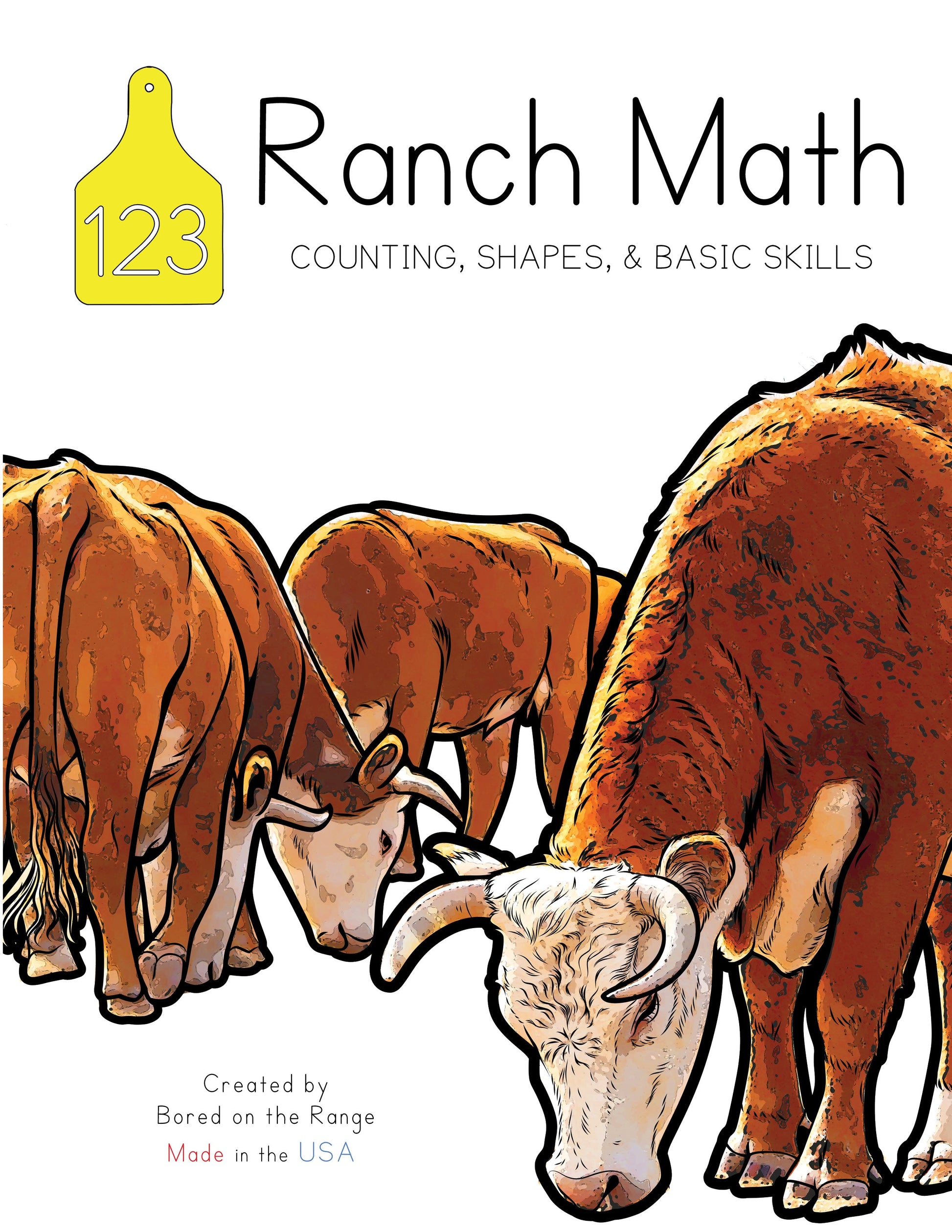 Learn to count and write numbers ONE through TEN with 50+ pages of basic math, shapes, counting, and other activities. Let your kid’s imagination roam with Bored on the Range Educational Workbooks that are designed to supplement accredited curriculum for 