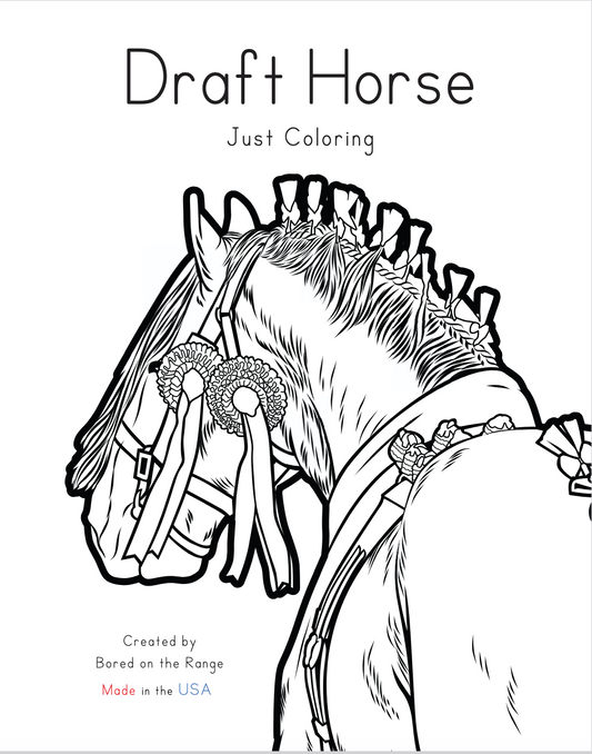 Draft Horse Just Coloring
