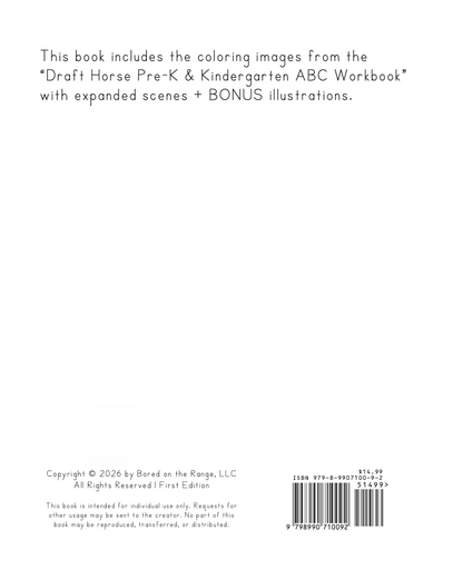 Draft Horse Just Coloring