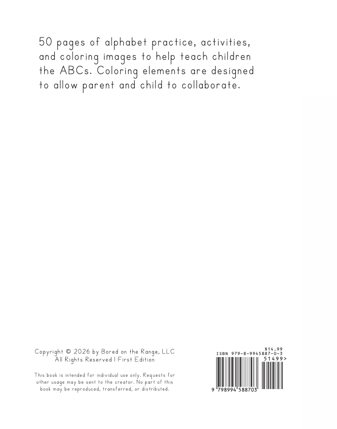 Draft Horse ABC Workbook